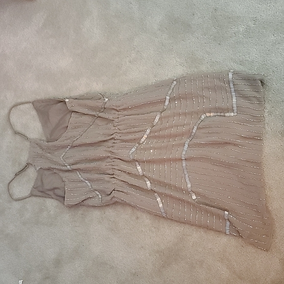 NWT Bloomingdales Aqua Taupe Dress Size Womans small - Picture 6 of 9